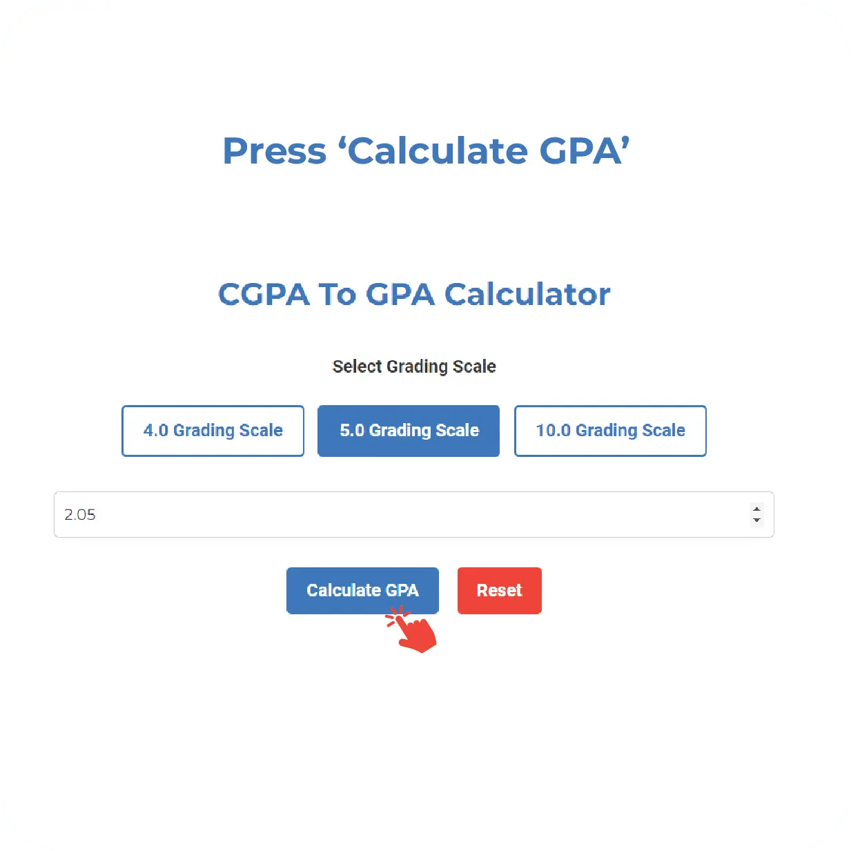 calculate cgpa to gpa